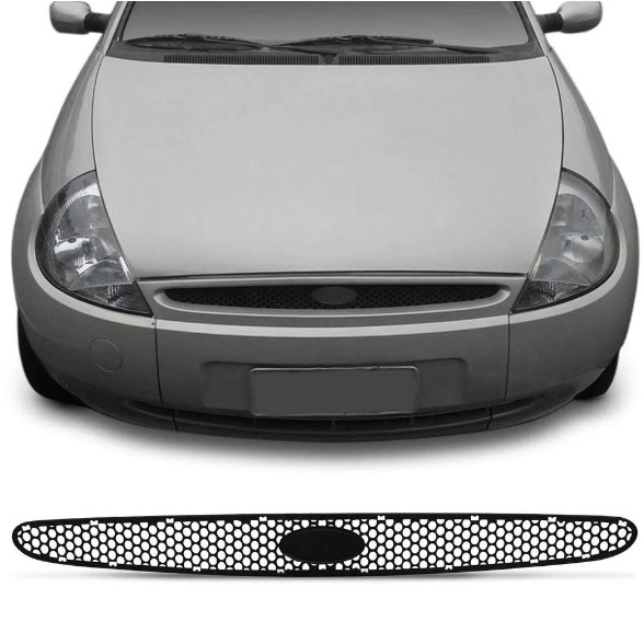 Grade Dianteira Parachoque Ford Ka 1997 1998 1999 2000 2001 Preta