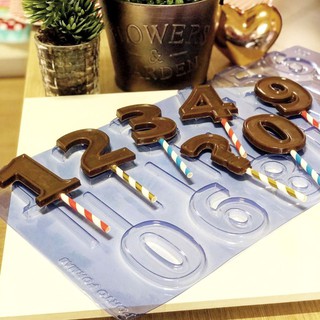 1~5 Forma Placa De Modelagem, FOLHA DE MODELAGEM VELA DE CHOCOLATE – NÚMEROS - CÓD p851 Porto// em Oferta na Shopee