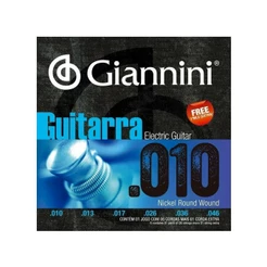 Encordoamento Giannini para Guitarra .010 Níquel GEEGST10