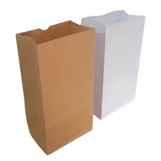 Saco Kraft Delivery com 50 un em três Tamanhos P Embalagem de Papel nas cores Branco Pardo e Creme em Oferta na Shopee