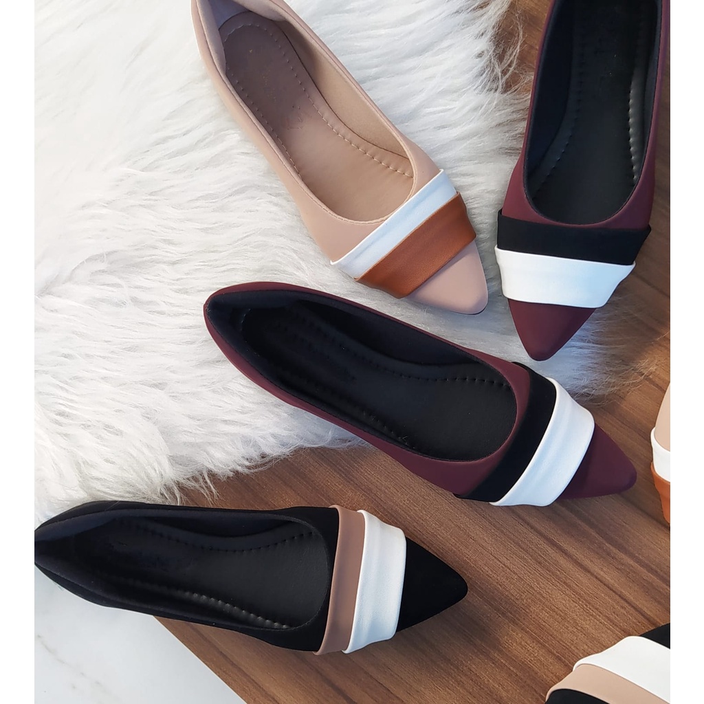 Sapatilha Feminino De Faixas Bico Fino Maitê Love Shoes 34 Ao 40 em Oferta na Shopee