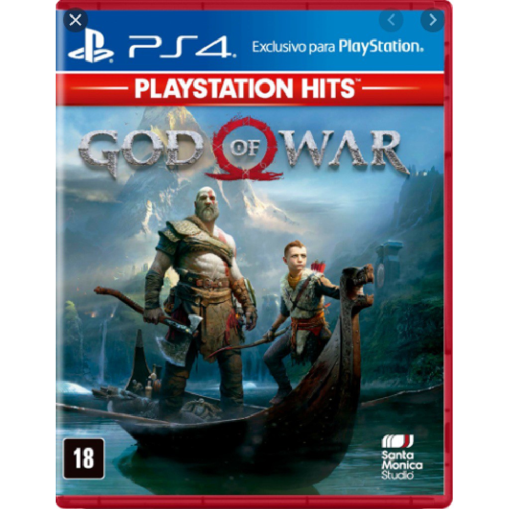 God of War 4 PS4 Mídia Física Novo Lacrado Original