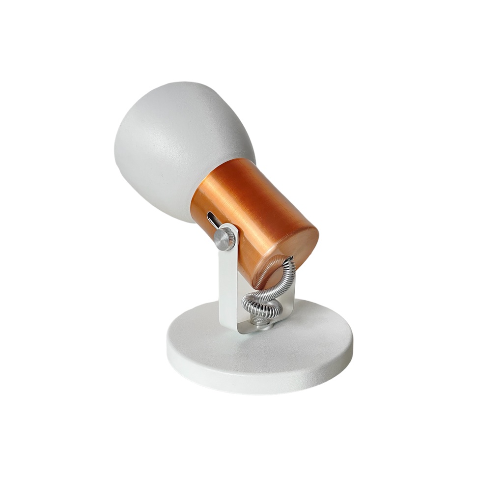Spot De Sobrepor Cone Branco com Cobre Único ( 1 Lâmpada)