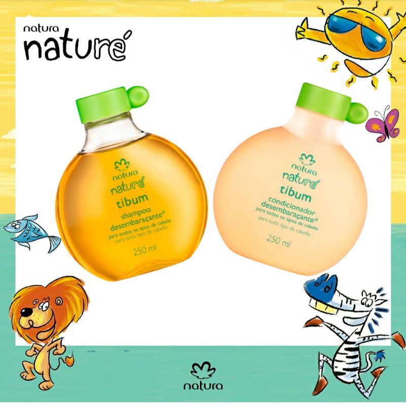 Shampoo ou Condicionador Infantil Natura Naturé Tibum para Todo Tipo de  Cabelo 250ml | Shopee Brasil