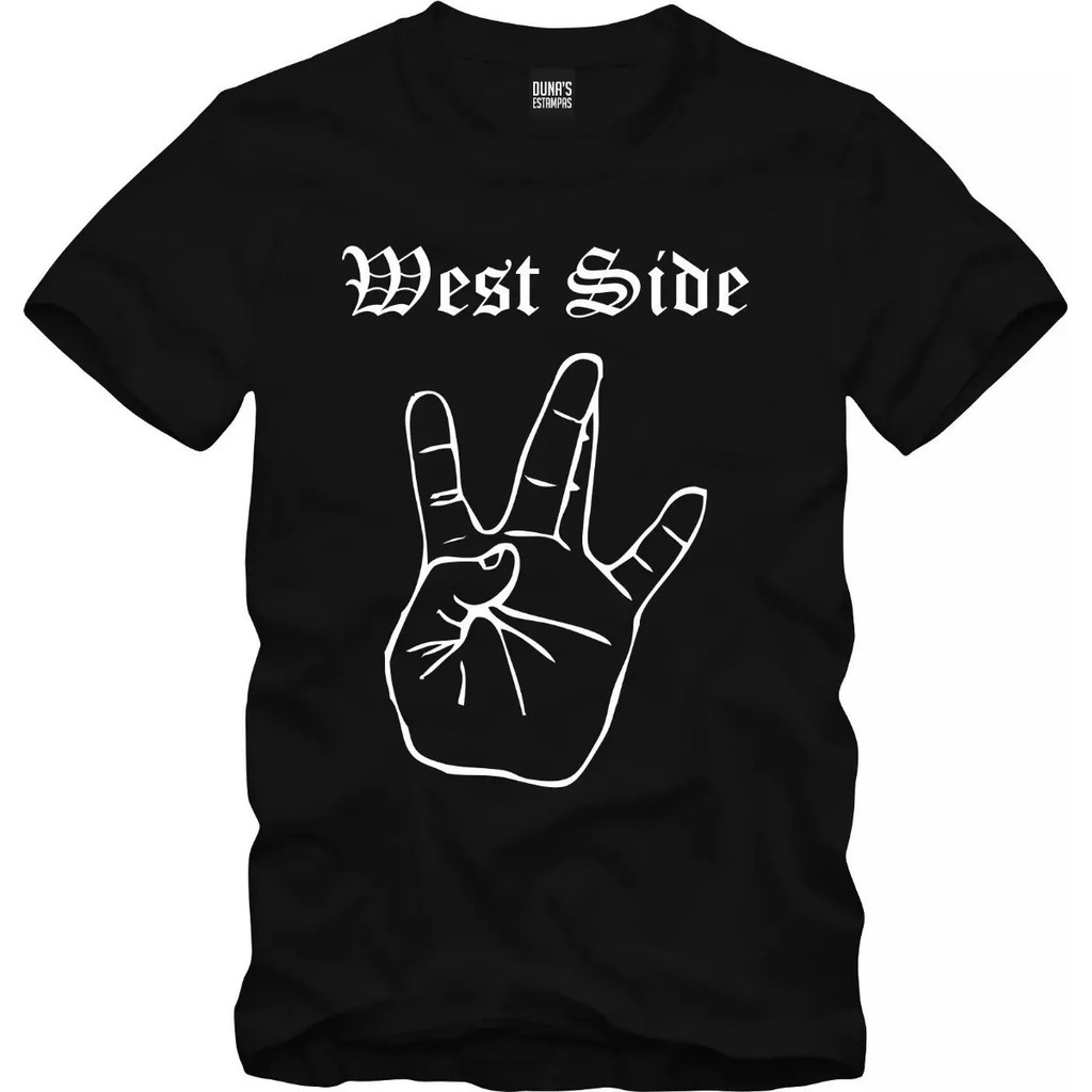 Camisa Tupac West Side Fingers Swag 2pac Rap 2022 Shopee Brasil