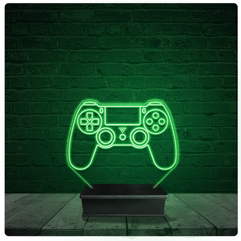 Luminária Abajur Acrílico Led - PS4 Playstation controle
