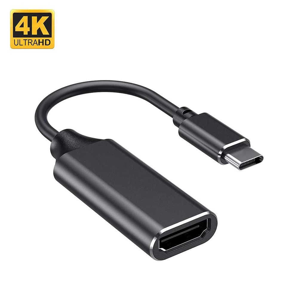 Cabo Adaptador Usb 3.1 Tipo C USB-C Thunderbolt 3.0 Conversor Para Hdmi 4K 2K Samsung Smartphone Notebook Espelhar Estender a Tela na TV Monitor MacBook