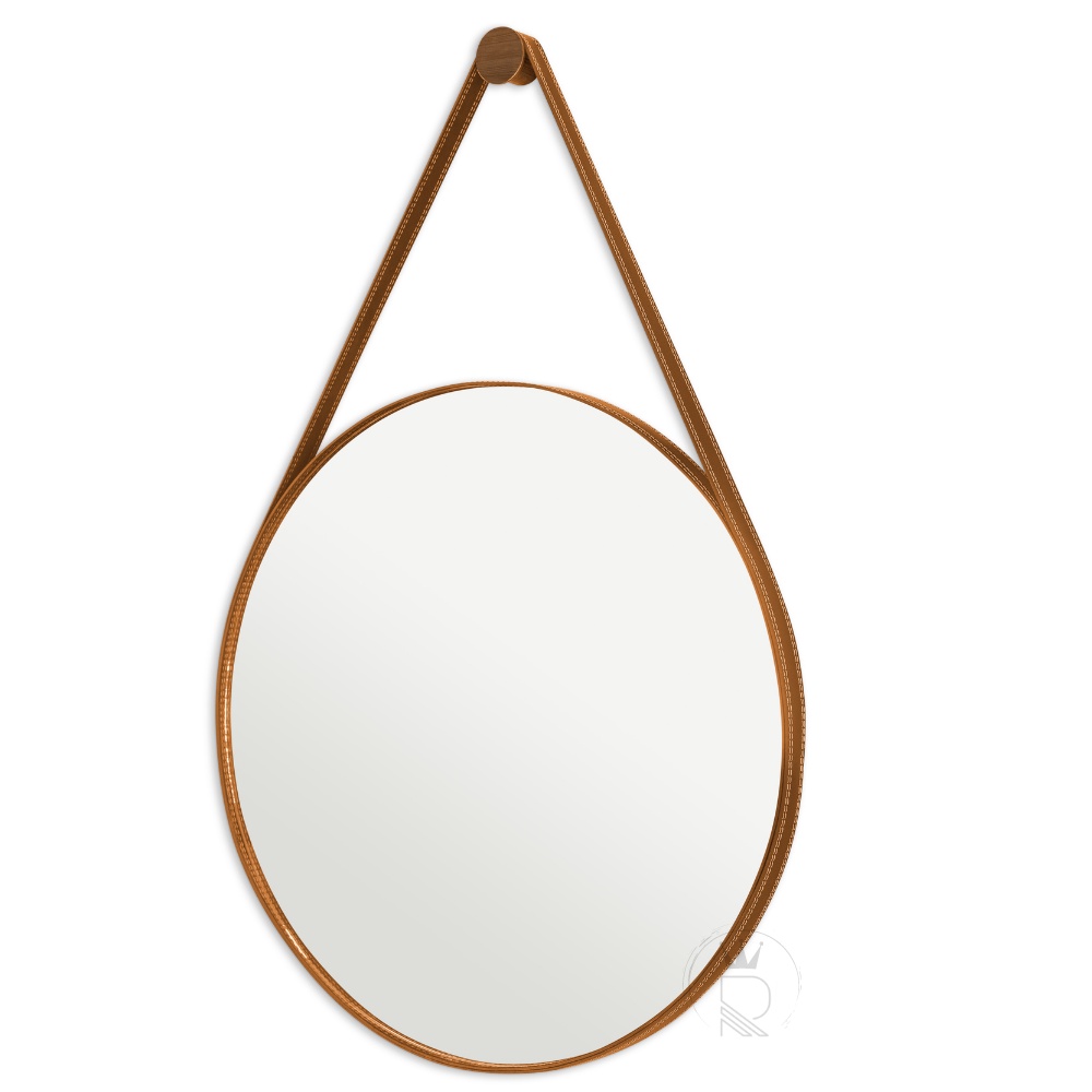 Espelho Grande Moderno De Parede Antigo - 60cm Redondo - Home & Living