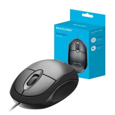 Mouse Com Fio Usb Óptico Barato Notebook Computador Pc Multilaser MO300 PROMO BARATO