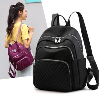 Bolsa de Nylon Impermeável Moda Feminina Bolsa de Ombro Simples Bolsa Casual Bolsa Com Pingente
