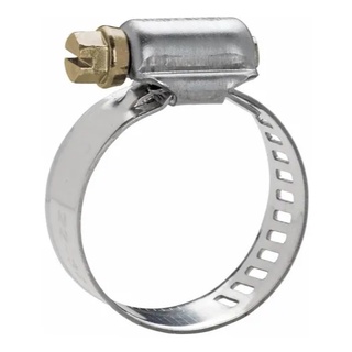 Abraçadeira para Mangueira de Alta Pressão de Gás em Aluminío Inox 1 Unidade e 10 X 20 Mm Espessura 10 Mm