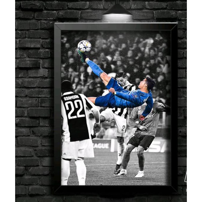 Quadro Decorativo - Cristiano Ronaldo - Cr7 - Craques Do Futebol - Camisa 7 - Time E Esporte