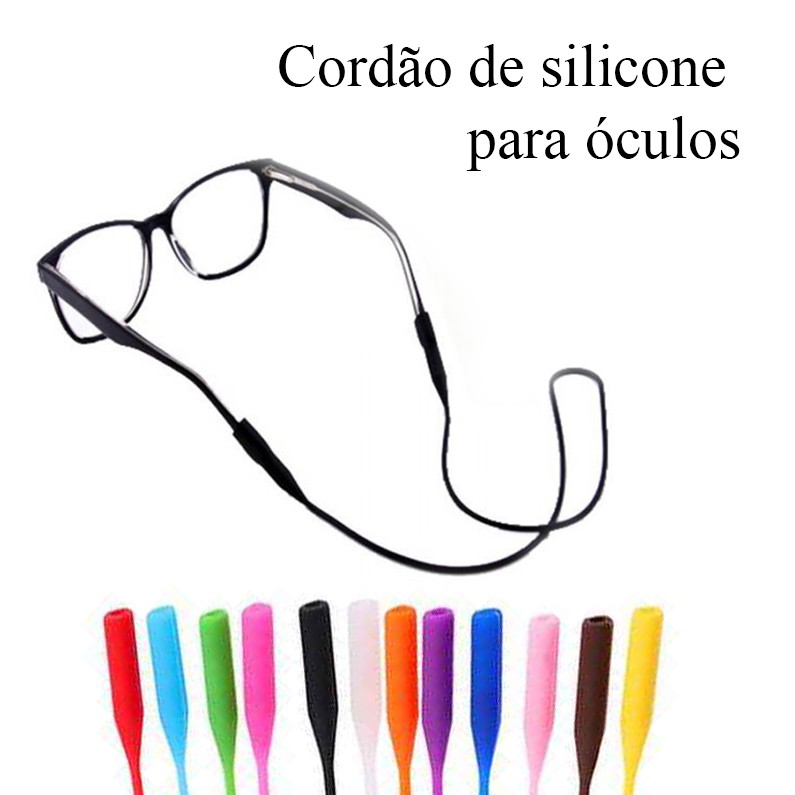 Cordão De Silicone, Poliéster Para Óculos - Adulto ou Infantil Novo