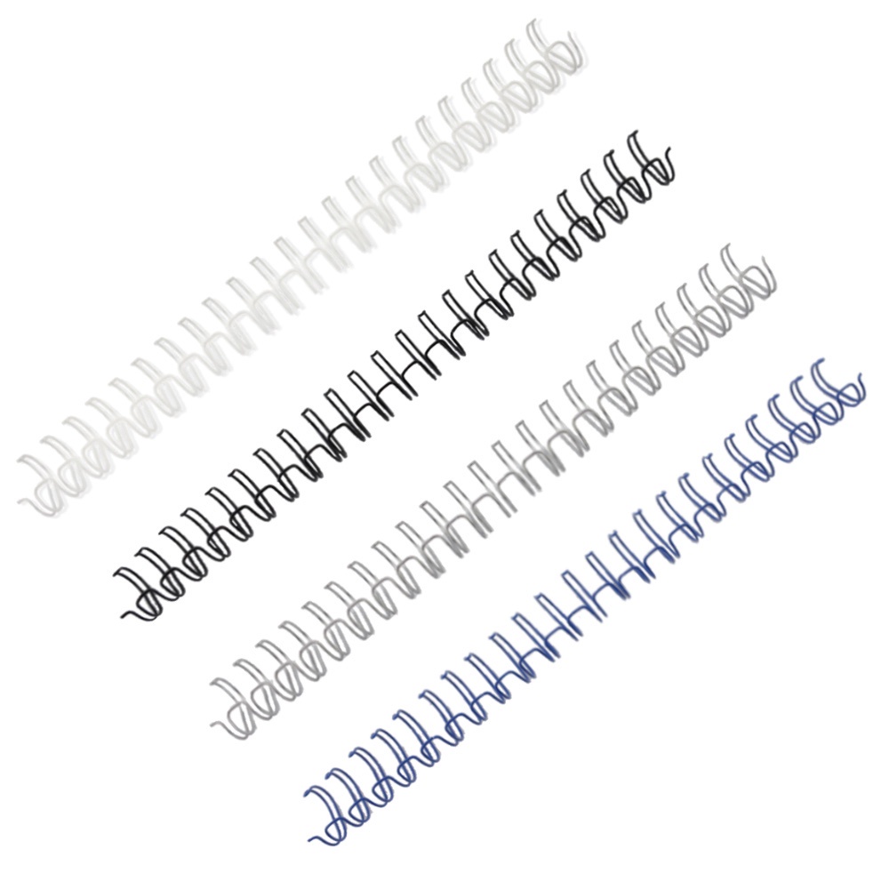 WIRE-O P/ ENCADERNAÇÃO 2X1 A4 5/8 P/ 120 FLS Branco, Preto, Prata, Azul