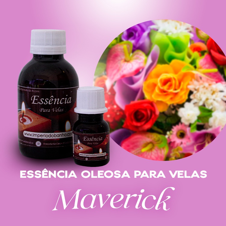 Essência Concentrada Maverick - Oleosa (Base Dietilfitalato) Para Velas