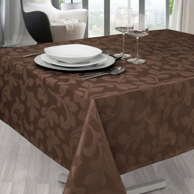 Toalha De Mesa Luxo Tecido Grosso Forro de Mesa Jacquard  Para Cozinha Festa  6 Lugares