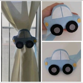 Par de prendedor de cortina carrinho