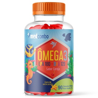 Omega 3 Infantil Peixinhos 90 Capsulas 800mg Medcombo