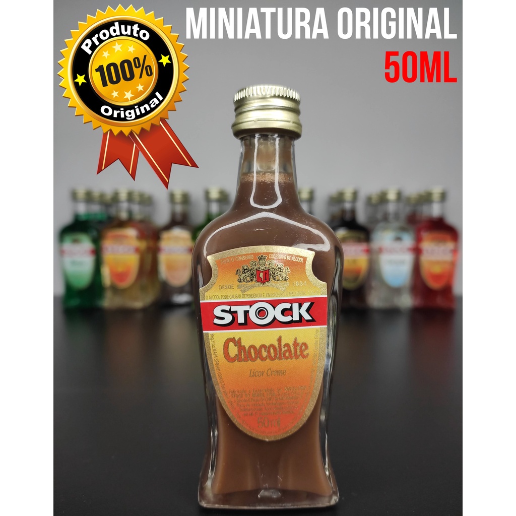 Mini Licor Stock Chocolate 50ml Miniatura Lacrada Original Licor Creme