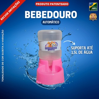 Bebedouro Automático para cães E Gatos - 1,5l - Rosa neon