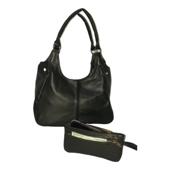 Combo Bolsa, Porta Celular/documentos Grátis Couro Legítimo