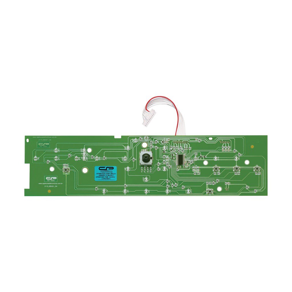 Placa Eletrônica Interface Compativel Para Lavadora De Roupas Brastemp Ative Bwl09b Versao 1/2