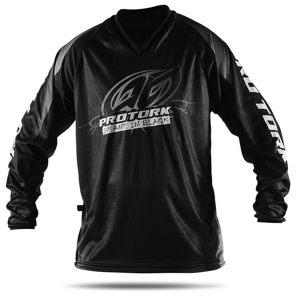 Camisa Adulto Para Motocross Enduro e Trilha Pro Tork Insane In Black - Sports & Outdoors