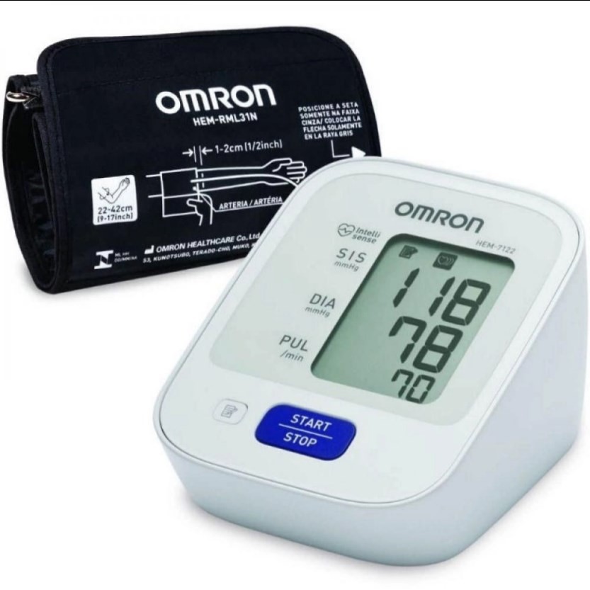 Aparelho De Pressão Digital De Braço Omron Control Hem 7122