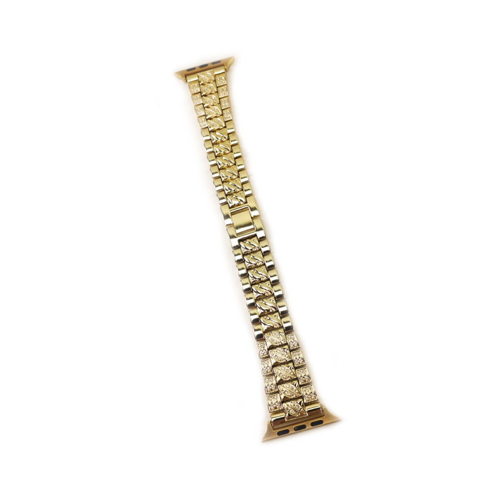 Pulseira Relogio Smartwatch Smartband Inteligente Luxo Pedra Strass Aço 3 Elos
