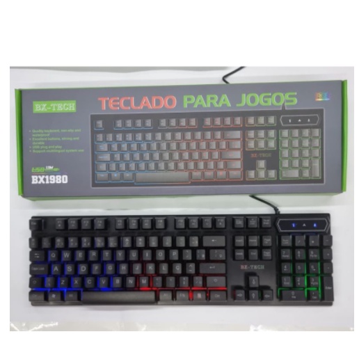 Teclado 1980 Gamer Semi-mecanico Com Fio Teclado Gamer Iluminado Para Pc Notebook