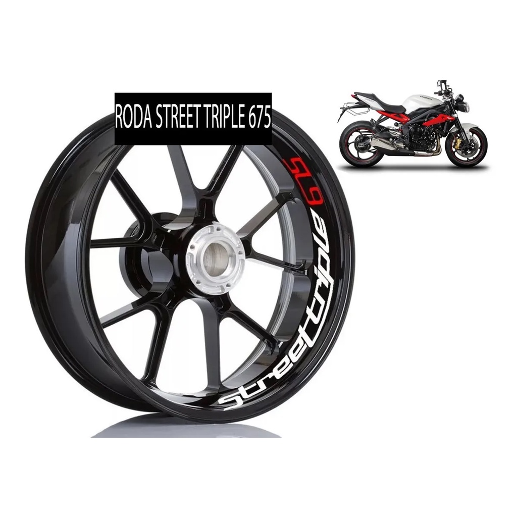 Adesivo Premium Roda Moto Triumph Street Triple 675 Todas
