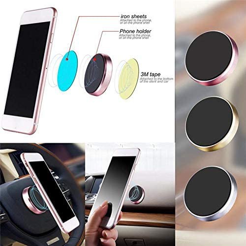 Suporte Magnético de Celular Circular Universal para Painel e vidro de Carro pronta entrega