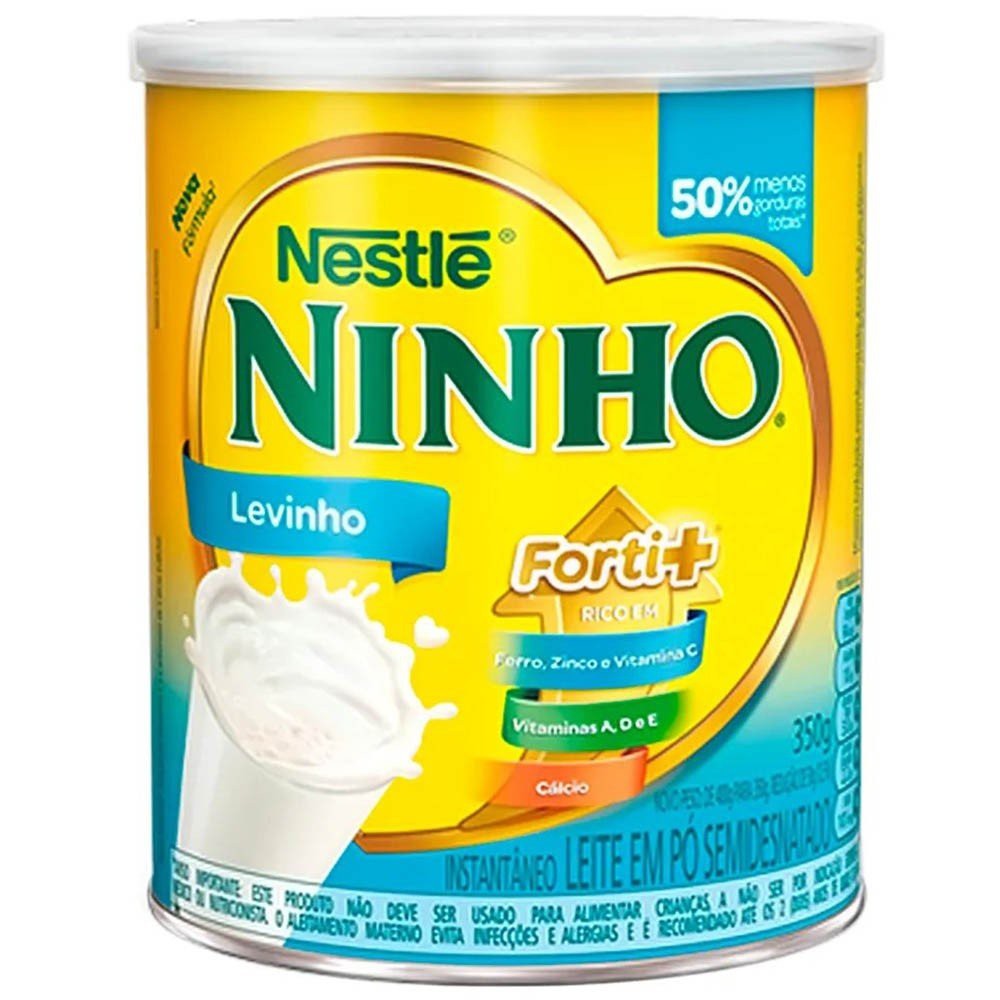 Kit C/6 Leite Ninho Levinho Semi Desnatado 350g Nestle