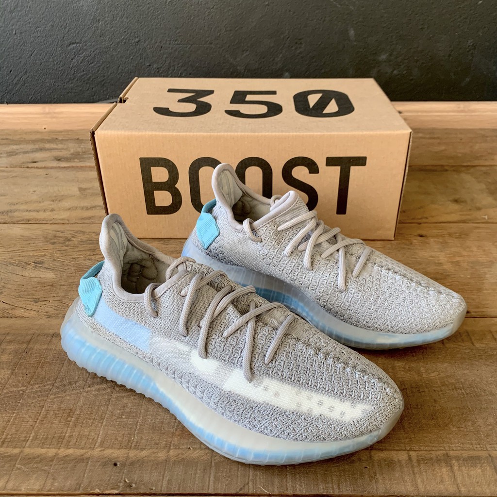 Yeezy Boost 350 V2 Cinza E Azul Caixa Gaveta Premium Shopee Brasil