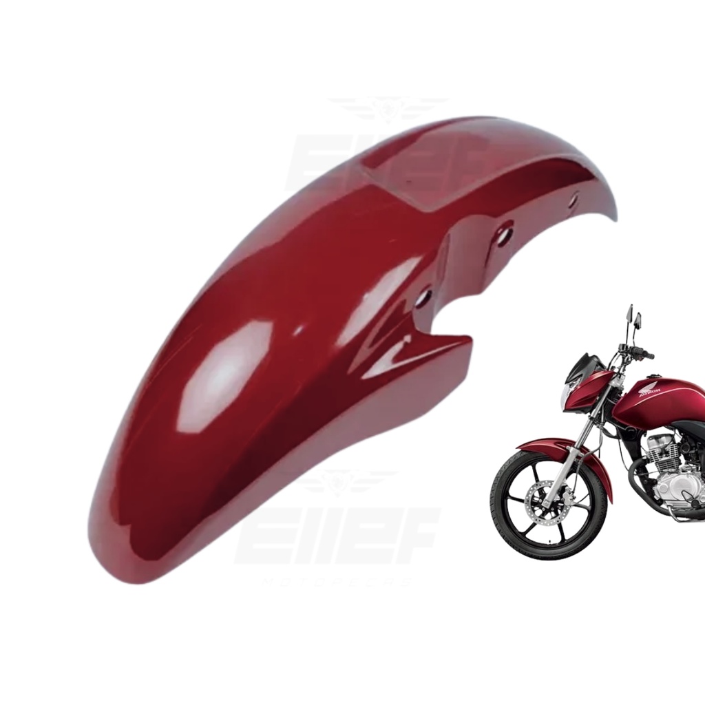 paralama honda Para Barro Moto Cg 150 Fan Titan 2011 2012 2013 Vermelho ...