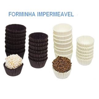 1000 Forminhas n5 de papel impermeáveis e forneáveis, fácil manuseio para doces, brigadeiro, beijinho