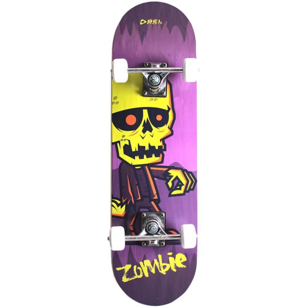Skate Radical Iniciante Zombie Skateboard Shape 80x19 Bel Sports