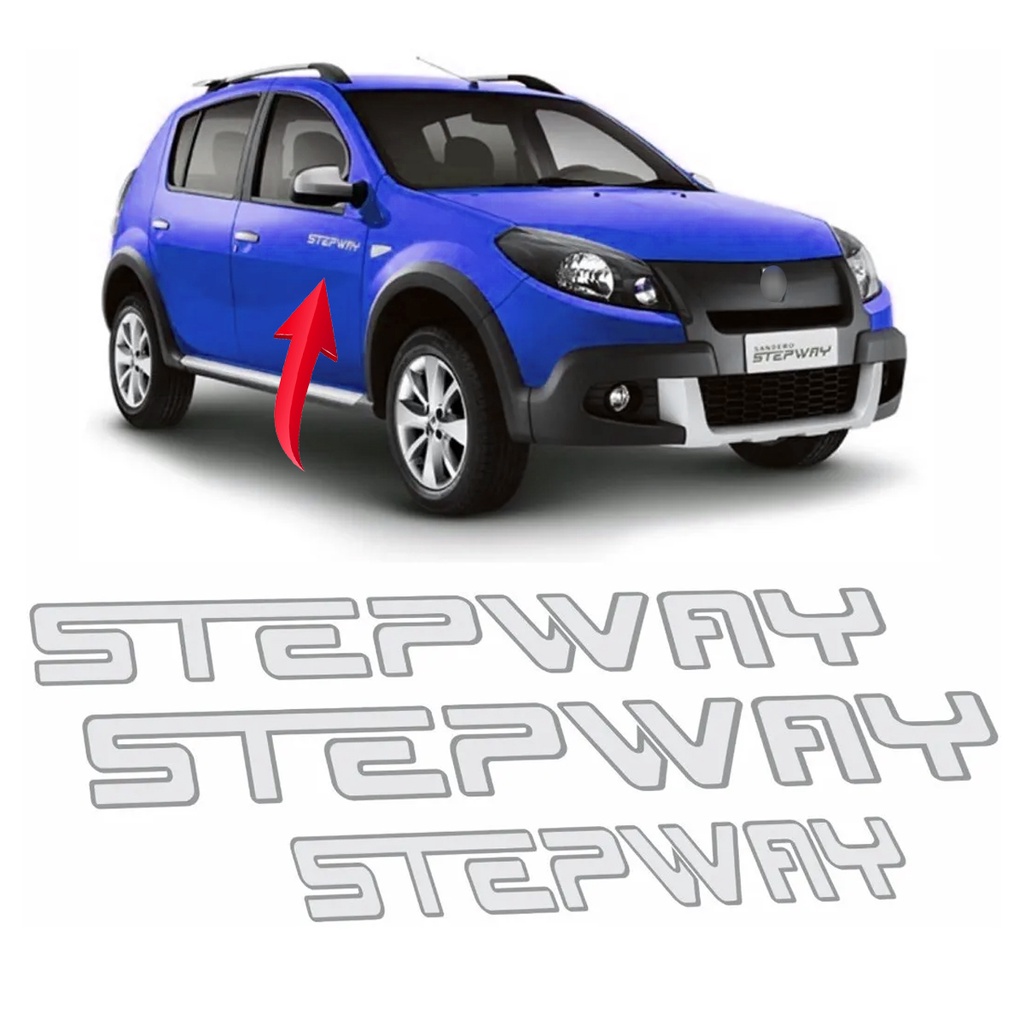 Kit Adesivo Faixa Compatível Sandero Stepway Promoção Promoção