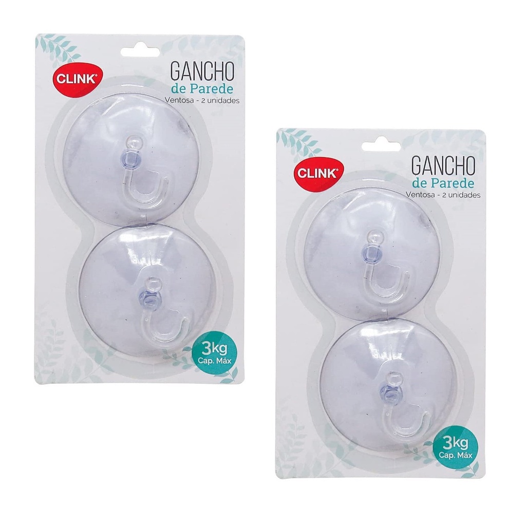 Kit 4 Ganchos De Parede Ventosa Grande Pendura Multiuso em Oferta na Shopee