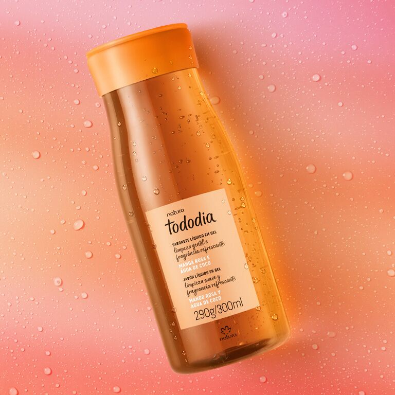 Sabonete Líquido em Gel Tododia Manga Rosa e Água de Coco | Shopee Brasil