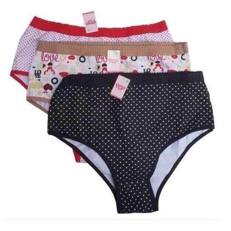Kit 12 Calcinhas plus size Senhora  Adulto Estampada Algodão no:1125 em Oferta na Shopee