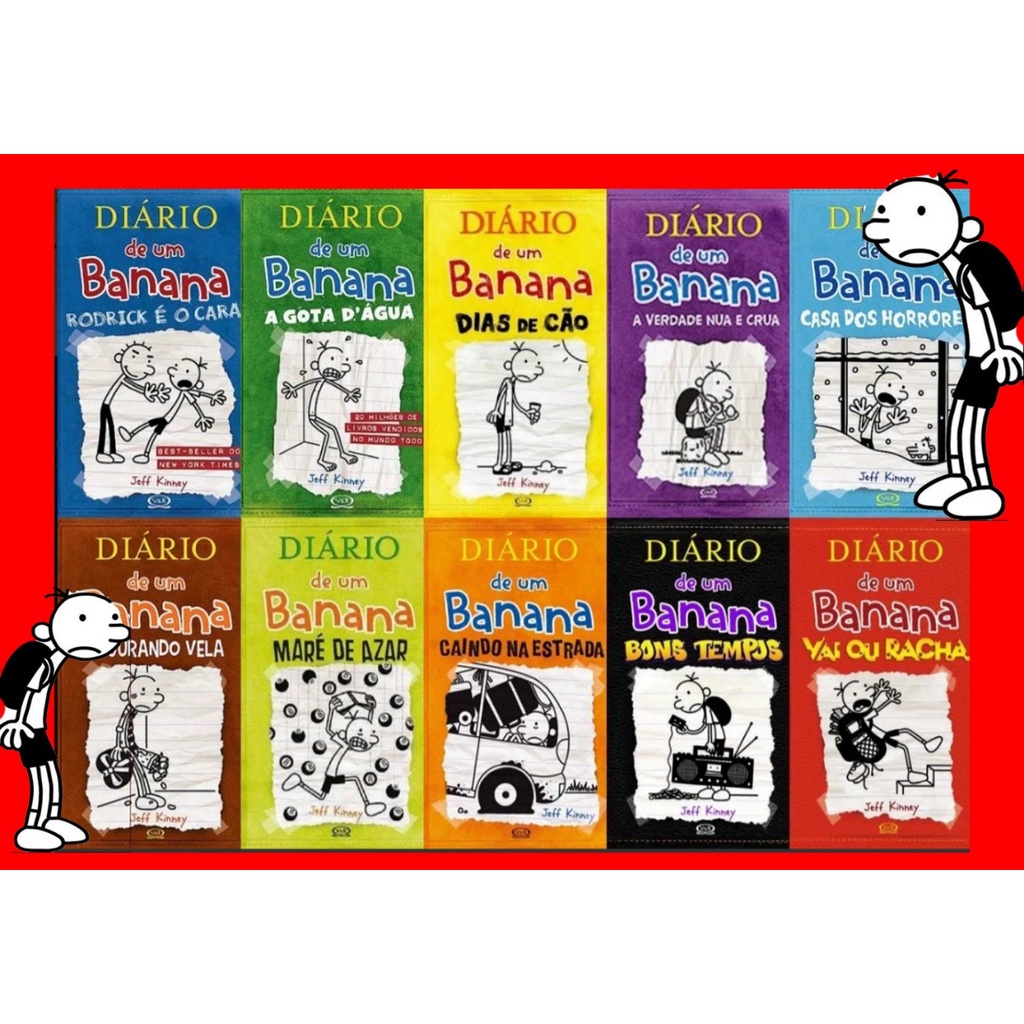 Diário de um Banana (novos) volumes 1,2,3,4,5,6,7,8,9,10. Escolher Variação. em Oferta na Shopee