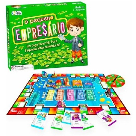 Jogo De Tabuleiro Dinheiro Mini Empresario Banco Imobiliário -  Artigos Infantis Jogos De Tabuleiro Pais & Filhos