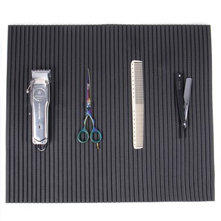 Tapete Para Bancada De Barbeiro Cabeleireiro 50 x 43 cm Antiderrapante Borracha Eva Ondulado