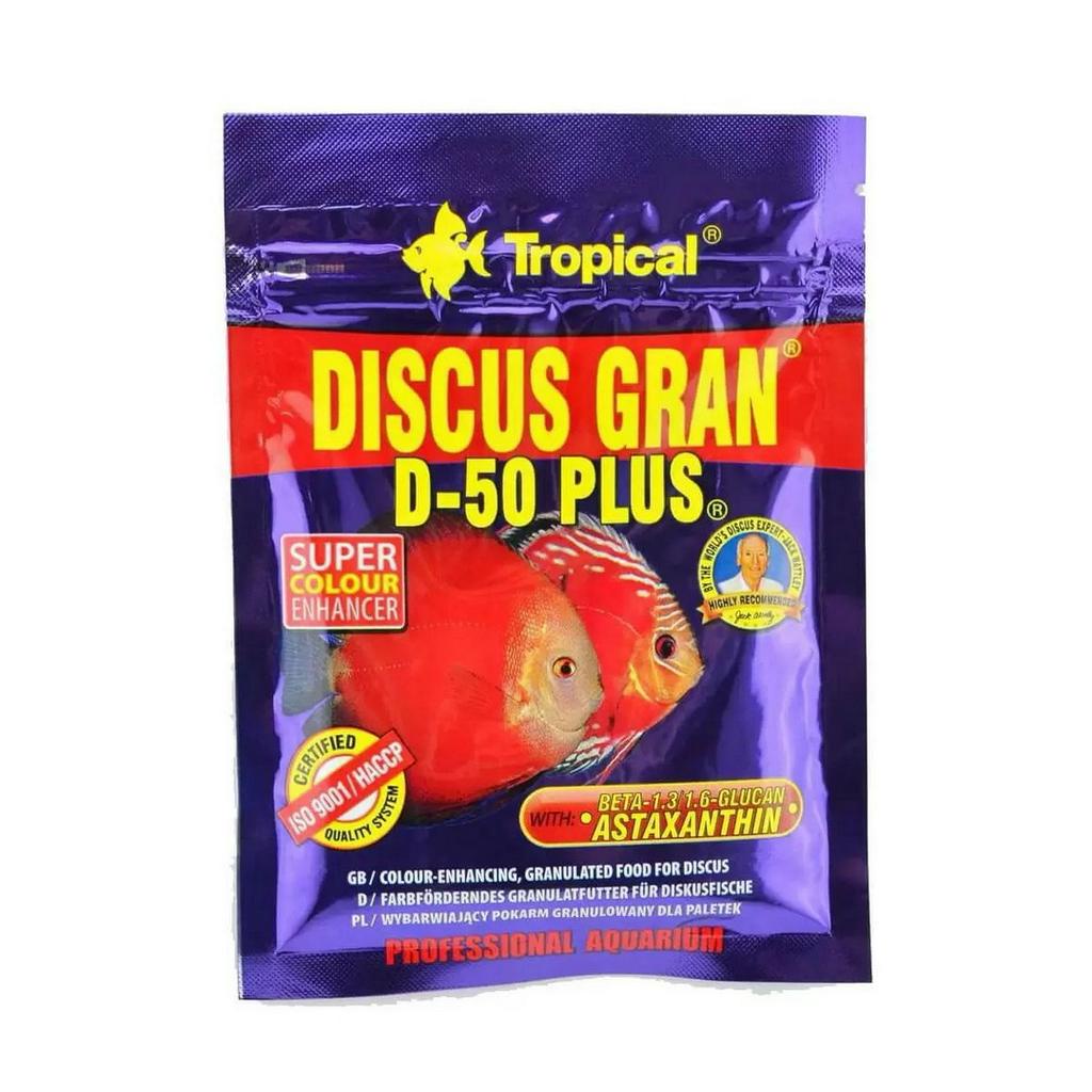 Ração Para Peixe Discus Gran D-50 Plus 20g Sachet Tropical