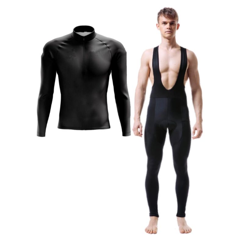 Conjunto Masculino Calça Bretelle E Camisa Ciclismo Bike Mtb Speed Forro Multigomos De Dupla Camada D90