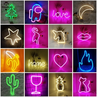 【 TK 】 Neon Luz LED Sinal De Fantasma Dinossauro Padrão Spaceman Home Party Decoração De Natal