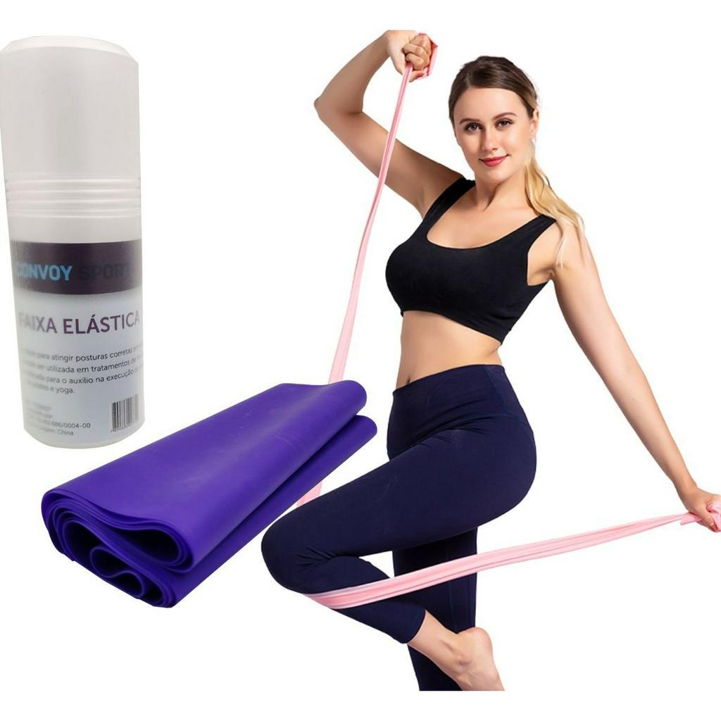 Faixa Elástica Exercício Along Yoga Pilates Tipo Thera Band em Oferta na Shopee