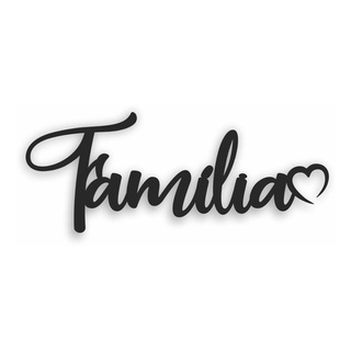 Frase Quadro MDF Decorativo Parede Família Lettering Palavras