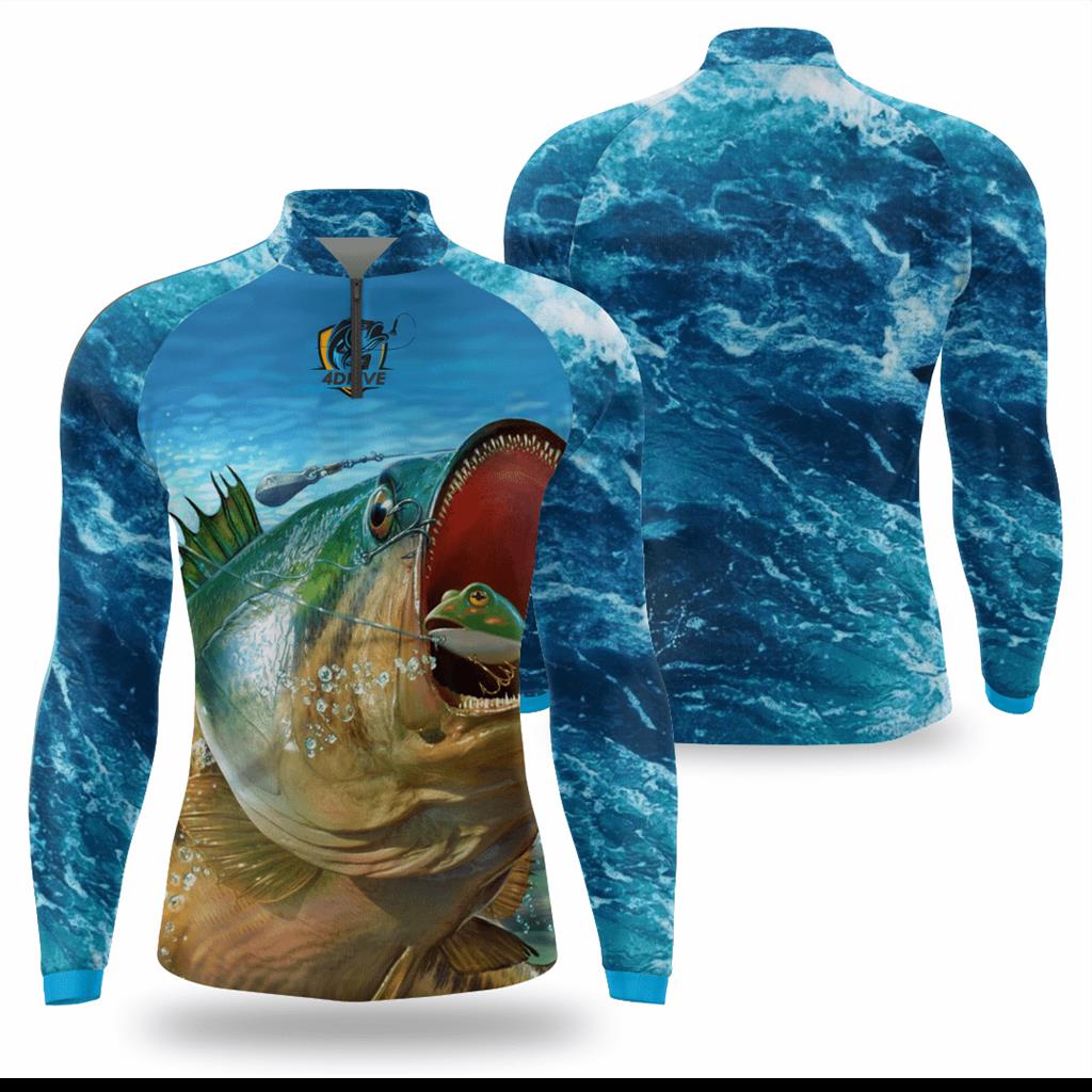 Camisa Pesca Masculina Manga Longa Esportiva Protecao UV50 Camiseta de Pescaria